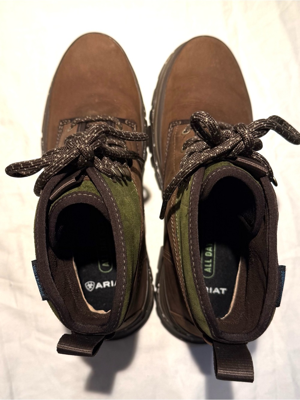 Ariat Moresby H20 Waterproof Boot Brown/Olive Women's 9.5 - Picture 10 of 14